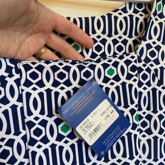 Jude Connally Bamboo Dot 3/4 Sleeve Dress NWT - Picture 4 of 6